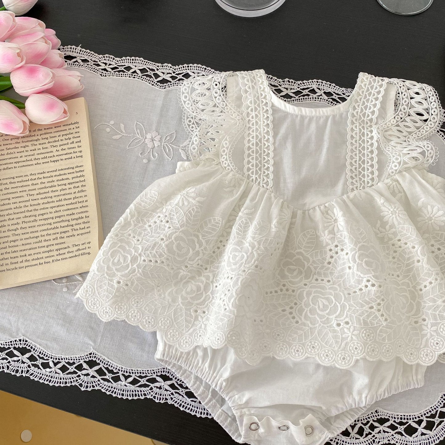 Body de Encaje de Mujer de Color Blanco