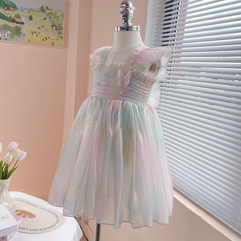Vestido Infantil Mariposa Degradado