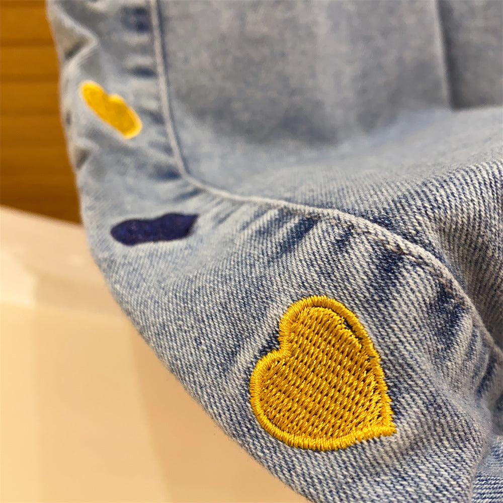 Pantalones Infantiles Flores y Corazoncitos