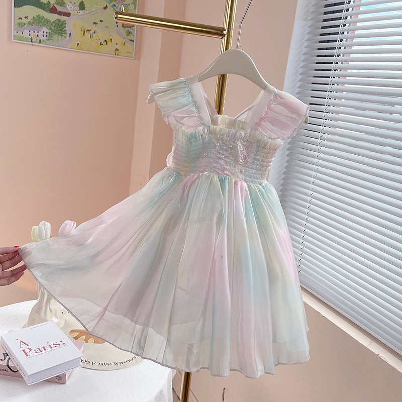 Vestido Infantil Mariposa Degradado