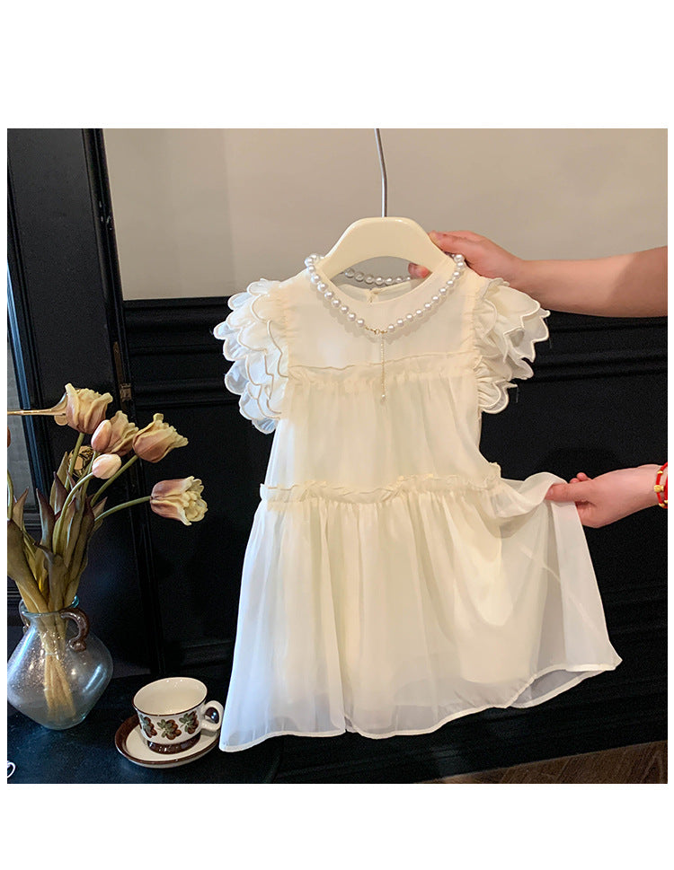 Vestido Infantil Con Manga Voladora