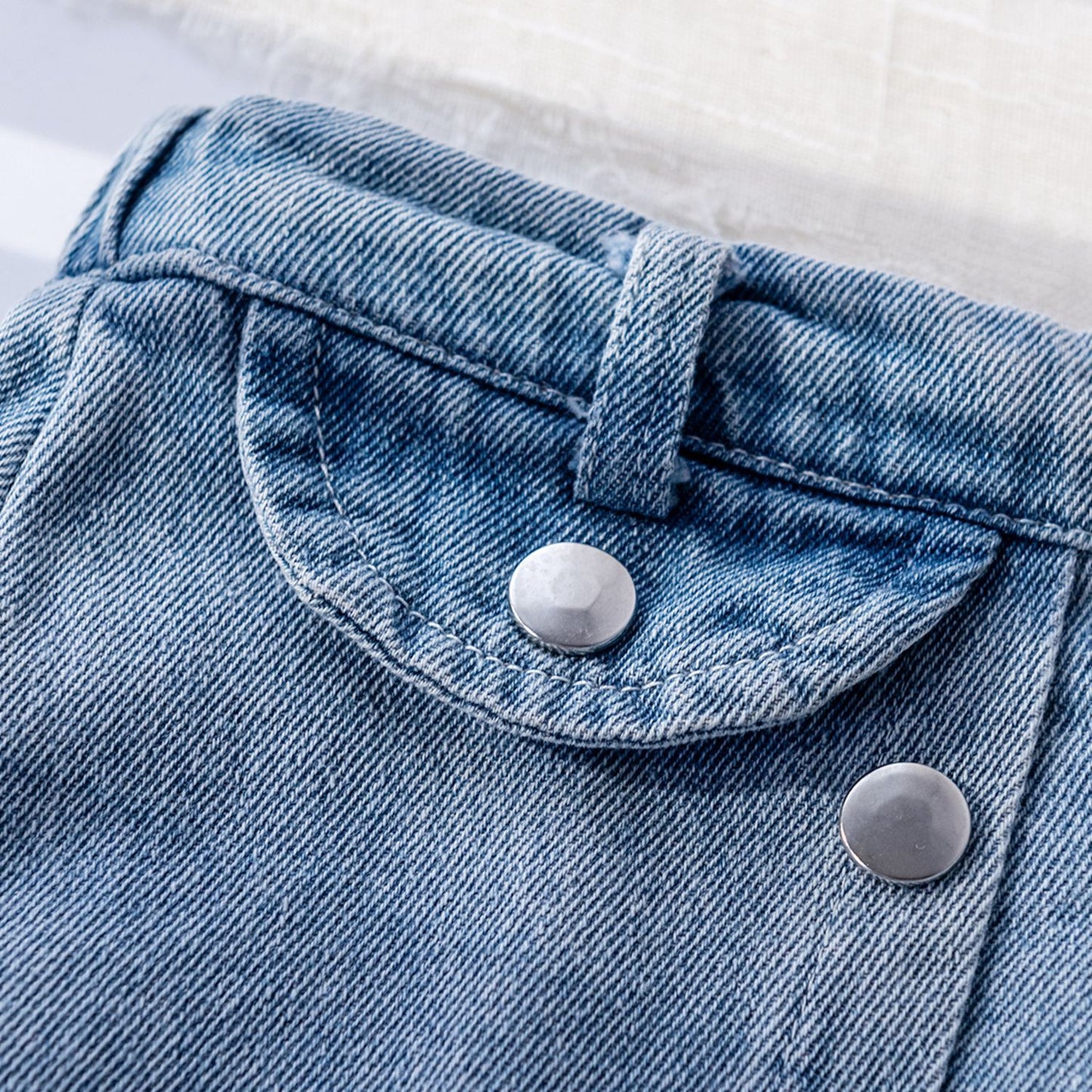 Falda Jeans Infantil Botones Pequeños