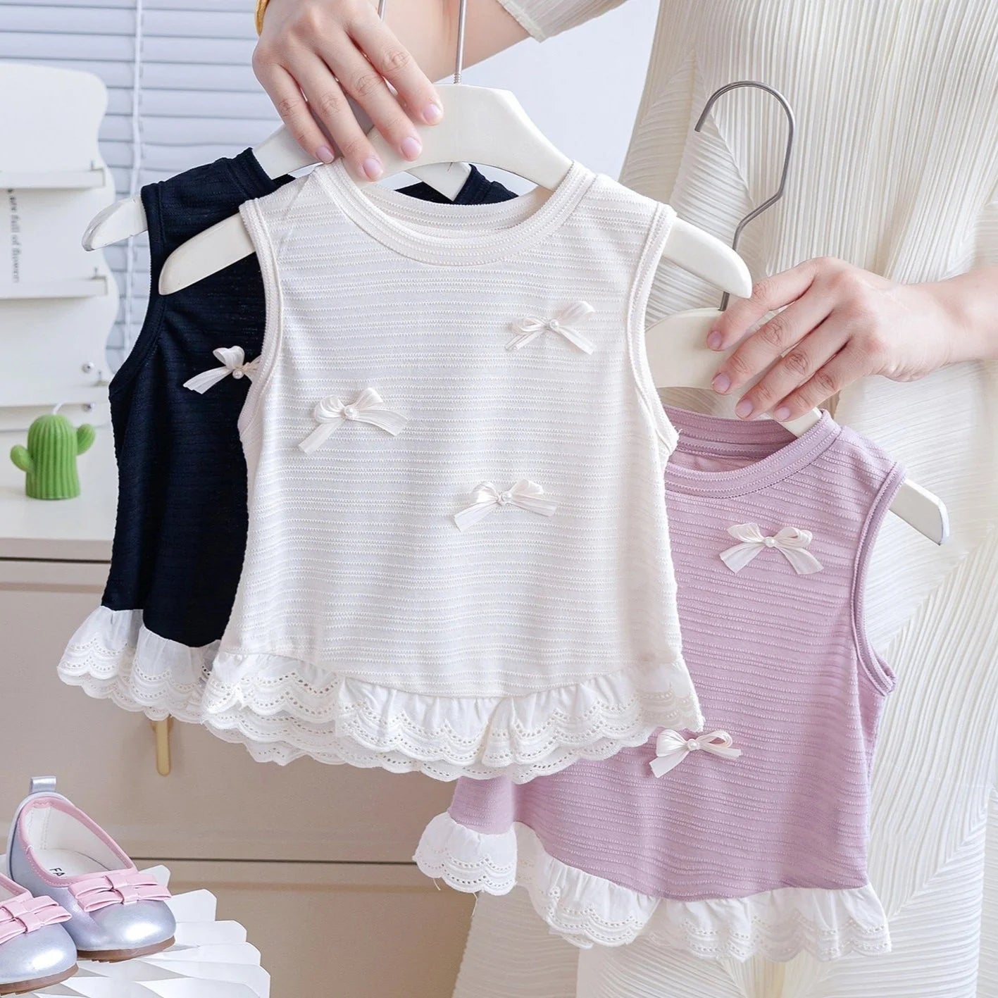 Blusa Infantil Mujer Lazos