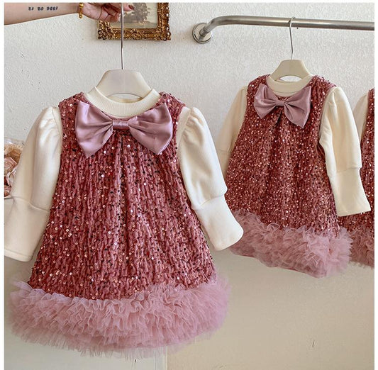Vestido infantil Brillante Invierno/Verano