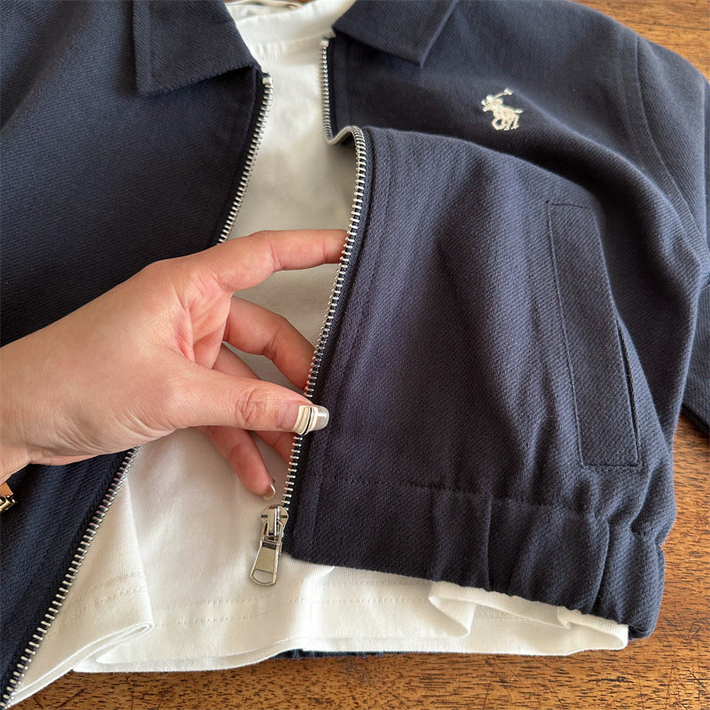 Bolsillos con cremallera para chaqueta infantil