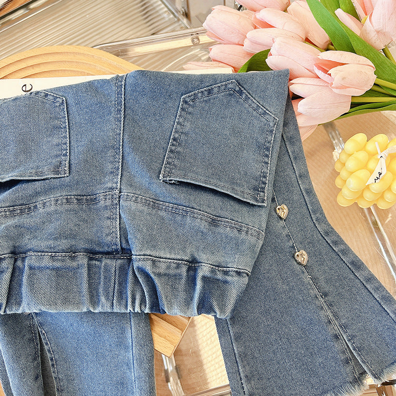 Pantalones Jeans Infantiles Corazones