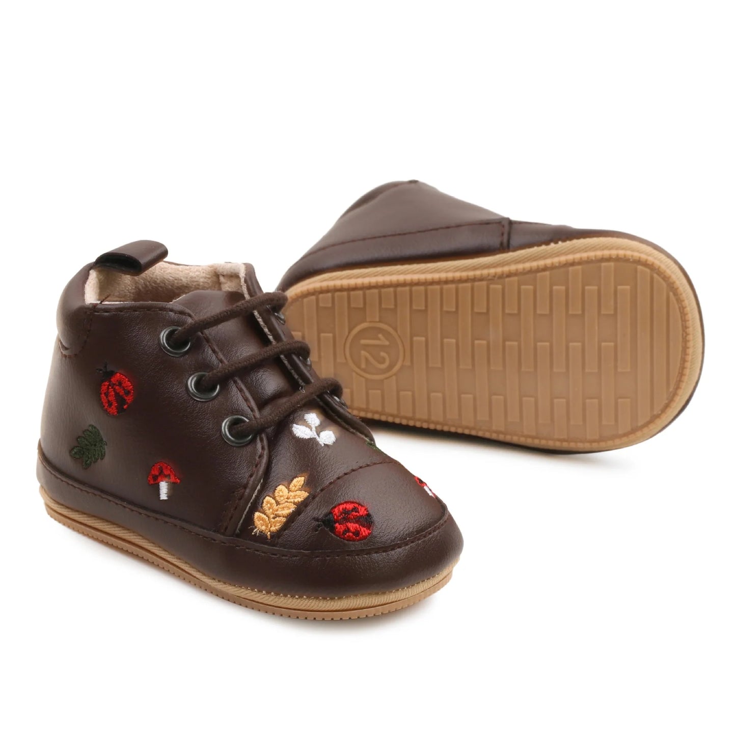Zapatos Infantiles Mariquitas Flores