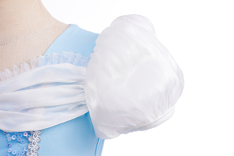 Vestido Infantil Azul Princesa