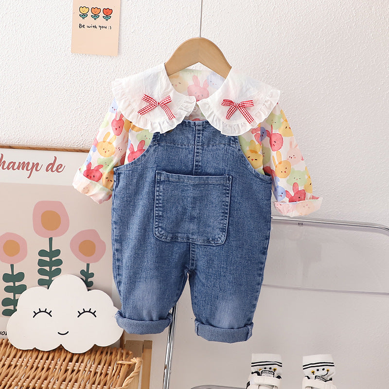 Conjunto de Jeans y Conejito para Niña