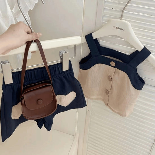 Conjunto Infantil de Corazones de Verano