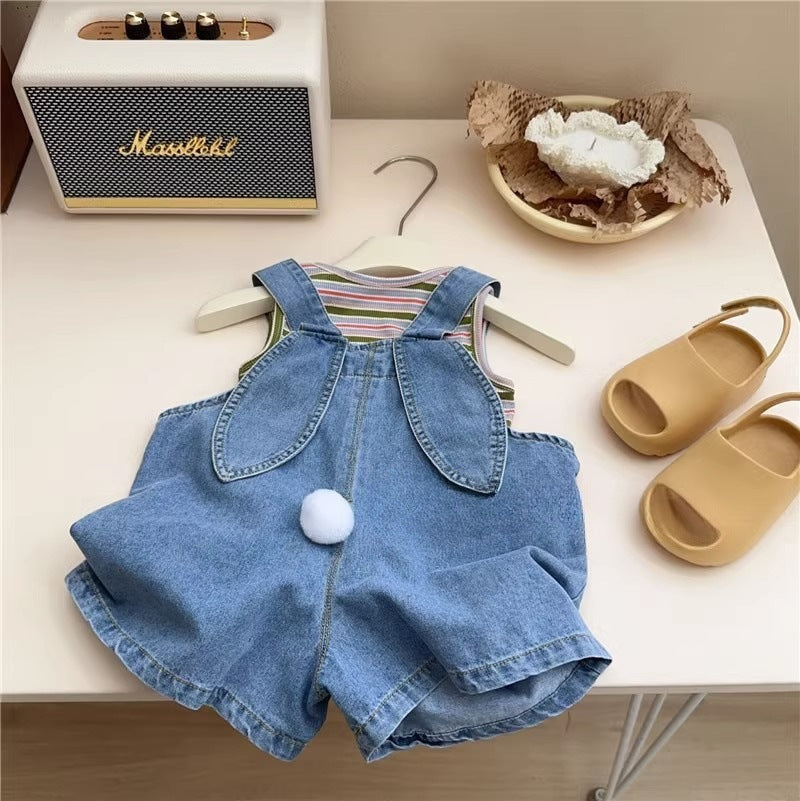 Conjunto Infantil Conejito y Rayas