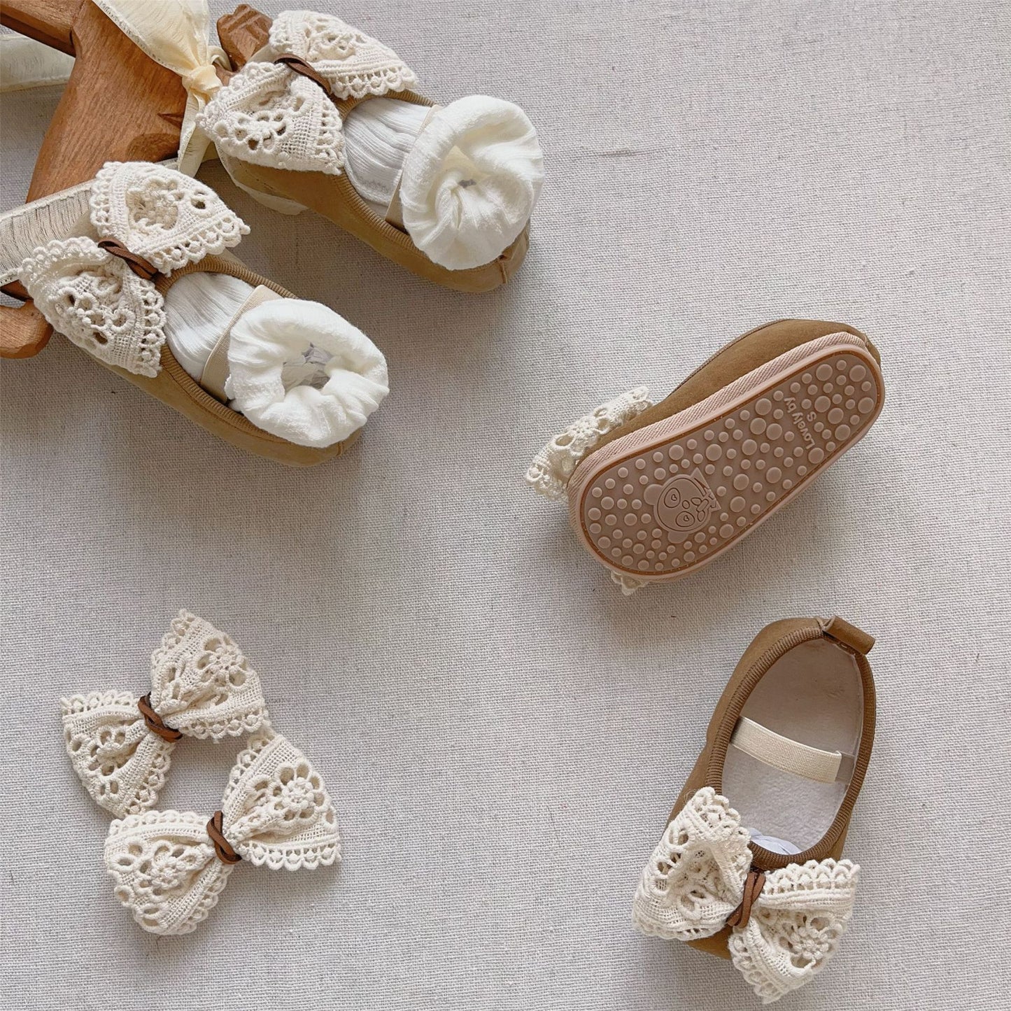 Zapato Infantil Mujer Lazo Cordón