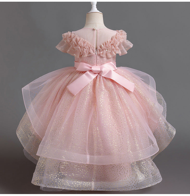 Vestido de fiesta de tul brillante