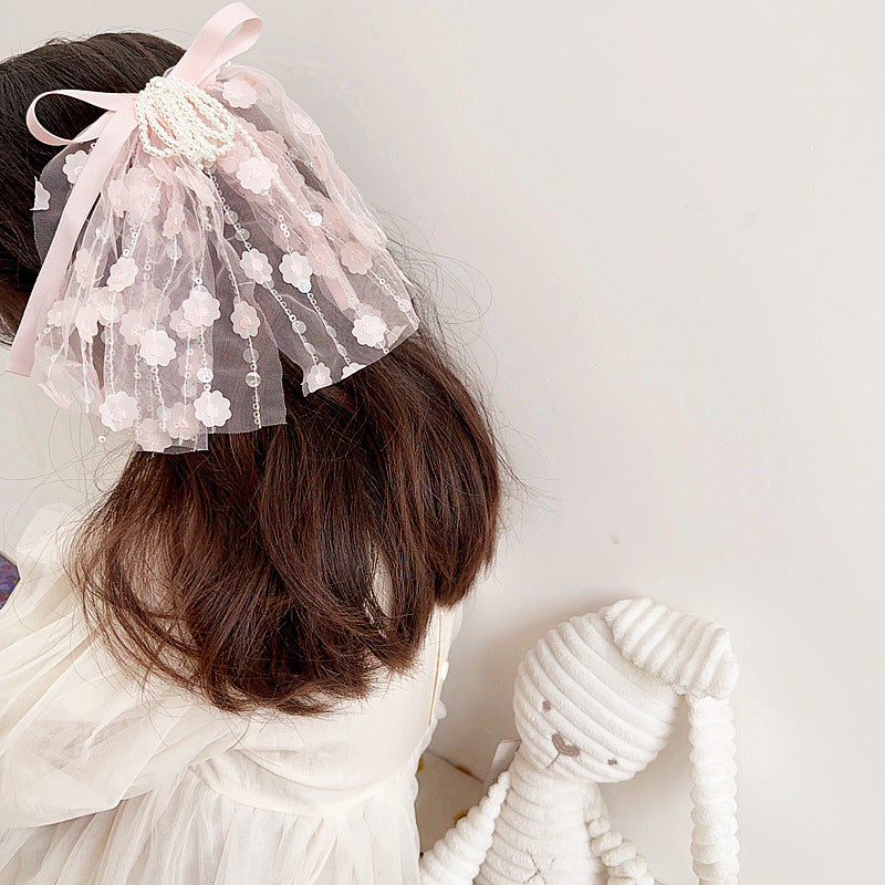 Lazo para el pelo infantil con pequeñas flores