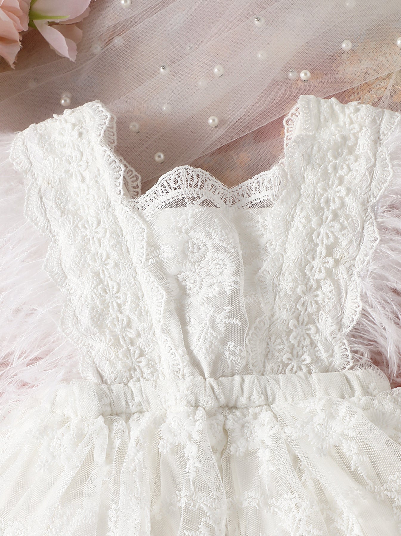 Vestido Princesa Infantil Blanco