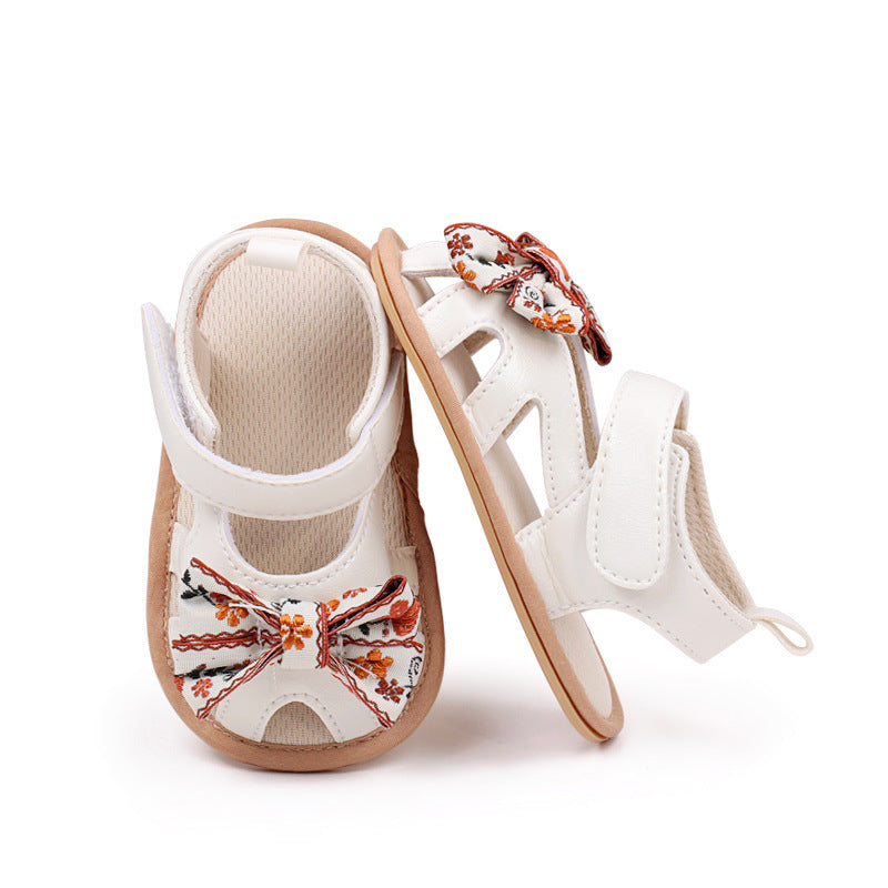 Sandalias de verano con lazo para niñas