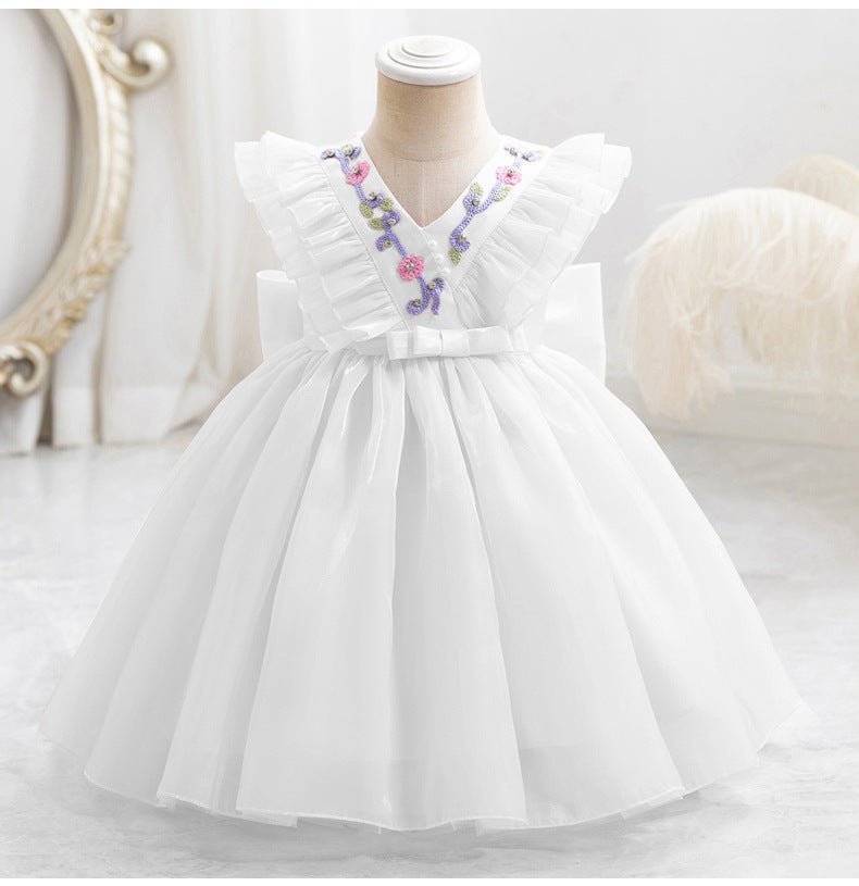 Vestido de Fiesta Infantil Florecitas
