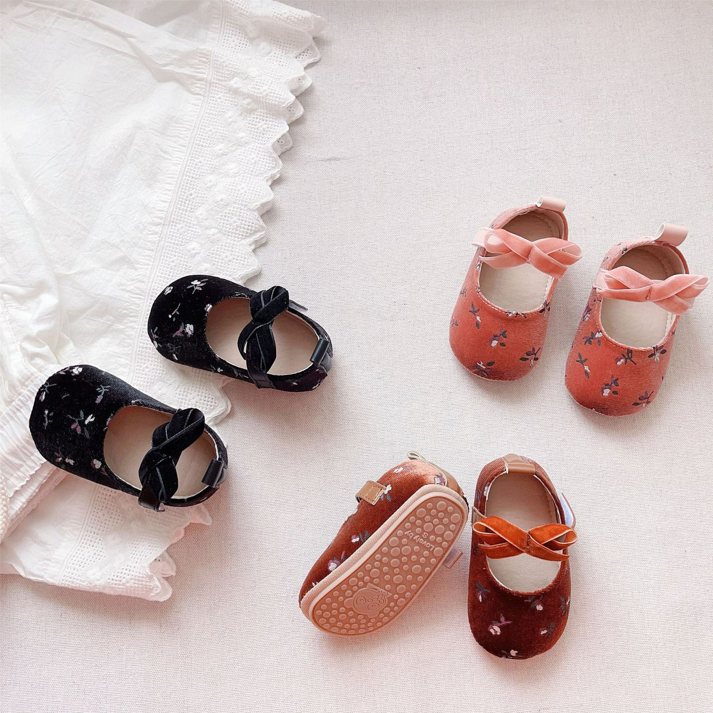 Zapato Infantil Mujer Flores