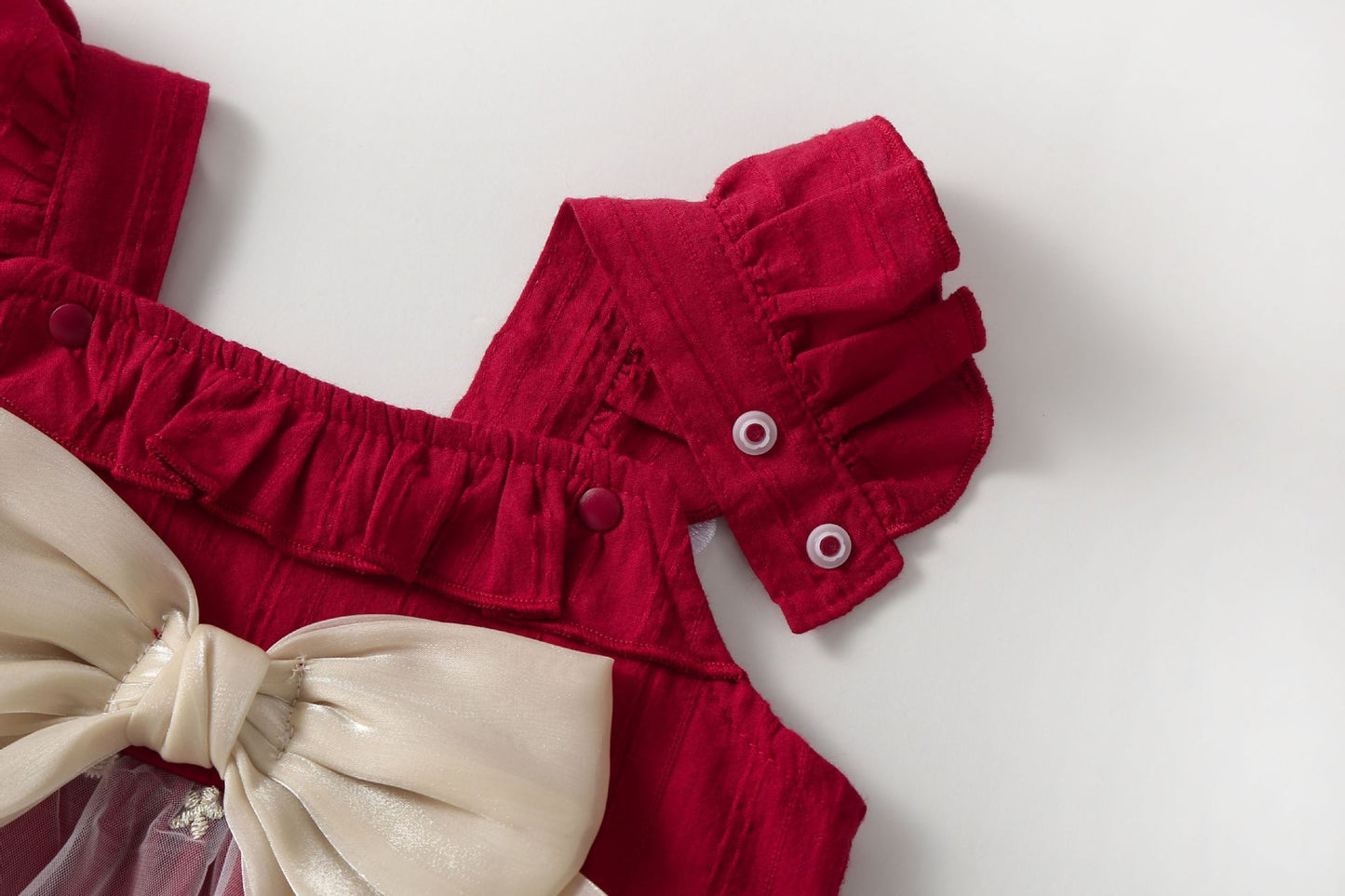 Vestido Infantil Mariposa Roja