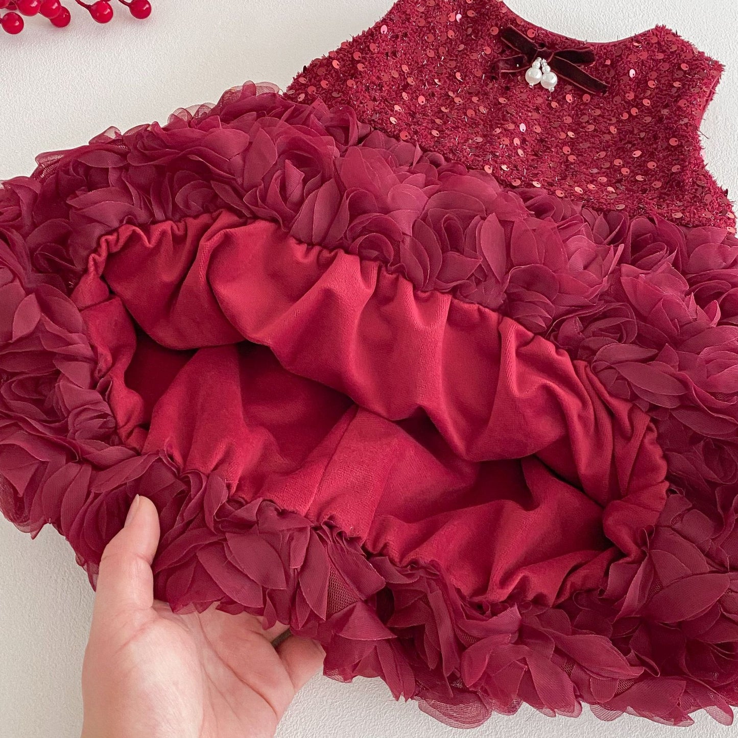 Vestido Infantil Invierno/Verano Flores