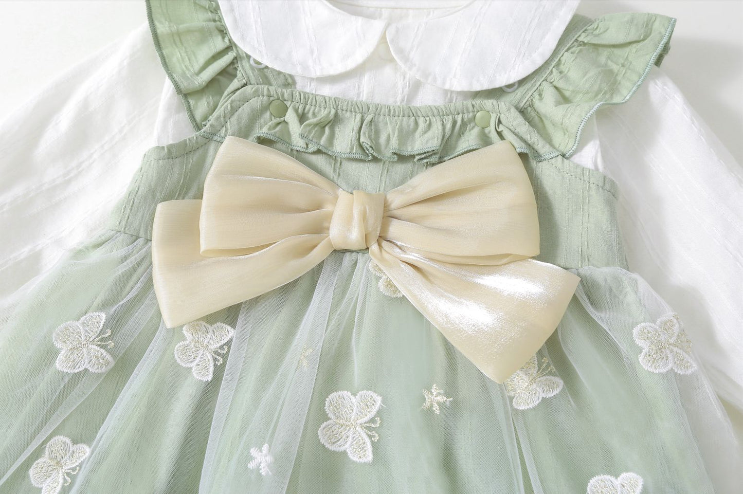 Vestido Infantil Borboletinhas + Chapéu