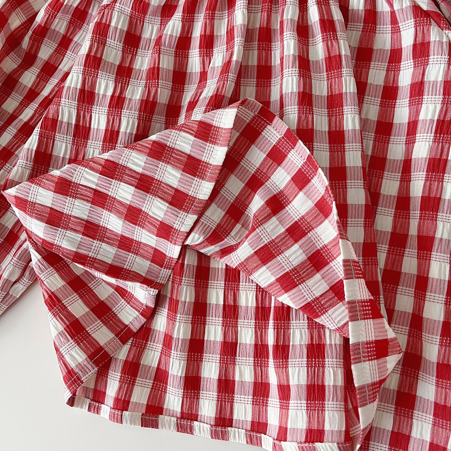 Conjunto infantil   Jeans De Fresa A Cuadros