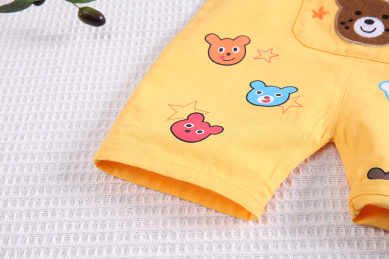 Mono Infantil con Ositos + Camisa de Rayas