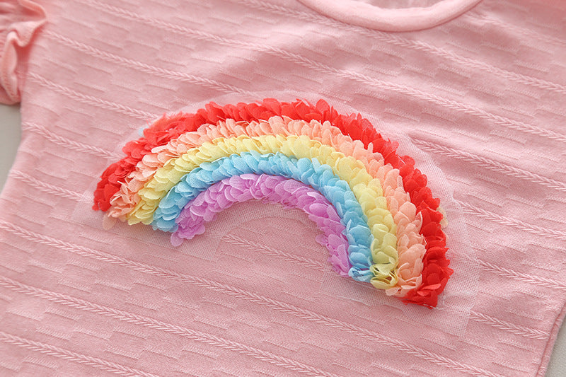 Conjunto Arcoiris de Verano para Niñas