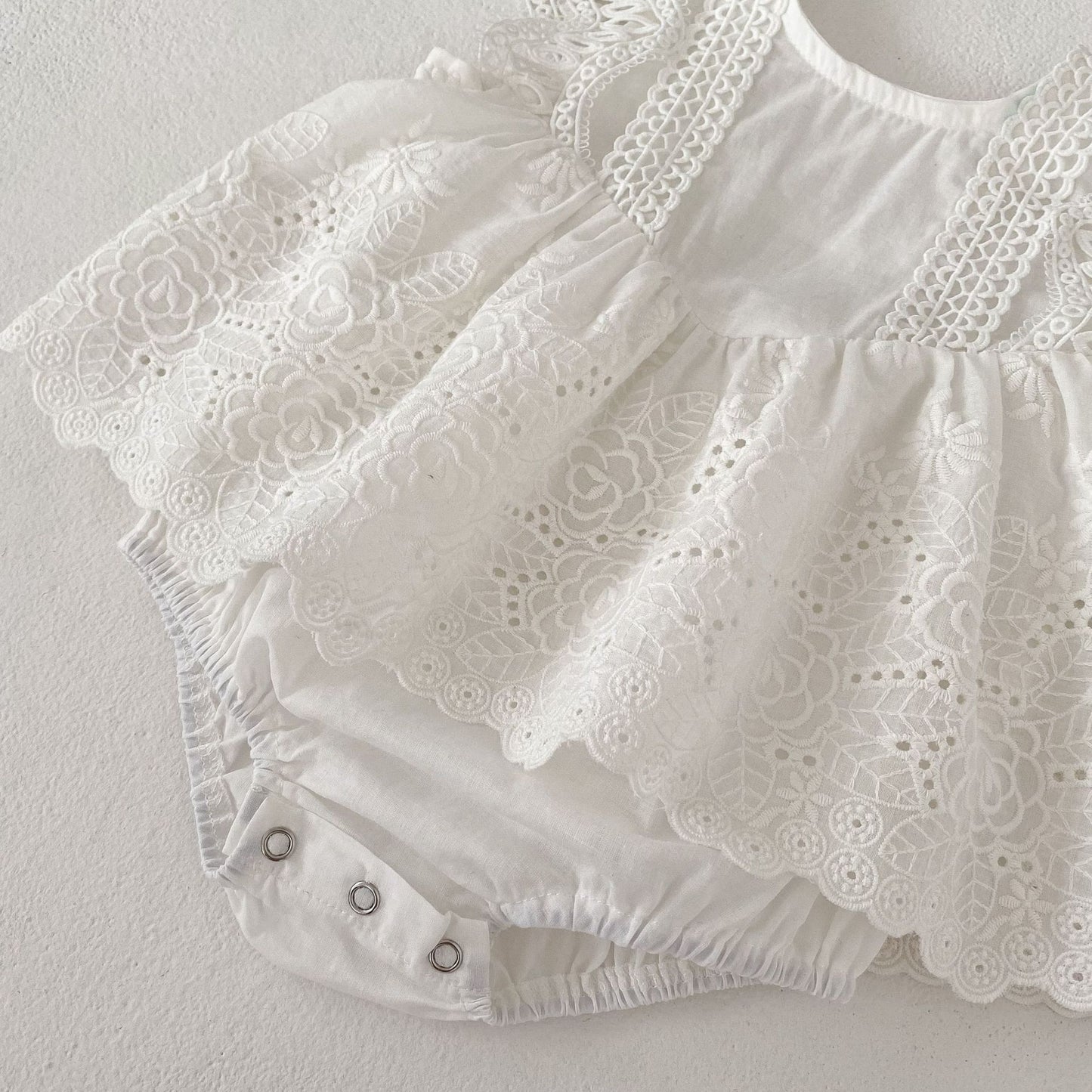 Body de Encaje de Mujer de Color Blanco