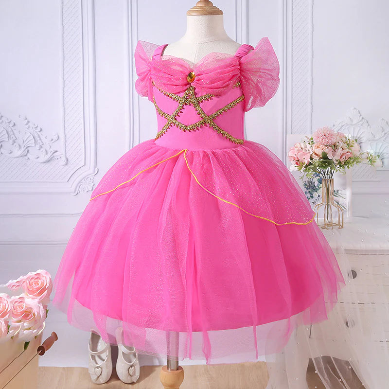 Vestido Infantil Princesa Brillante