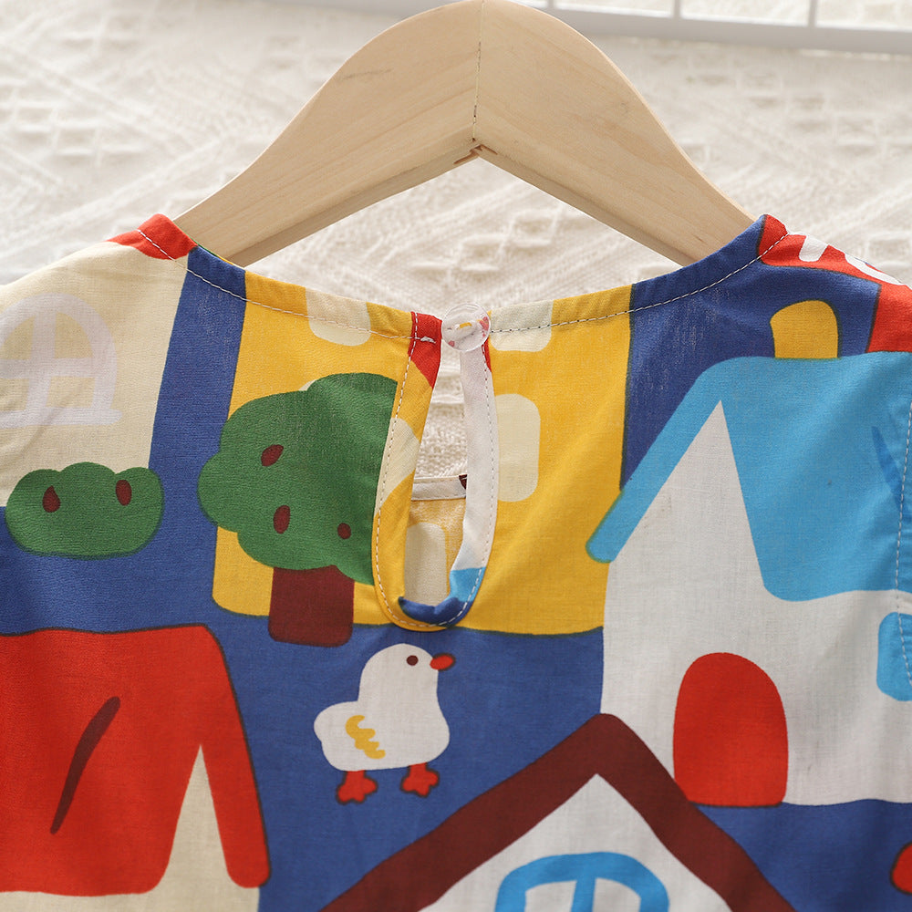 Vestido Infantil de Verano Estampados House