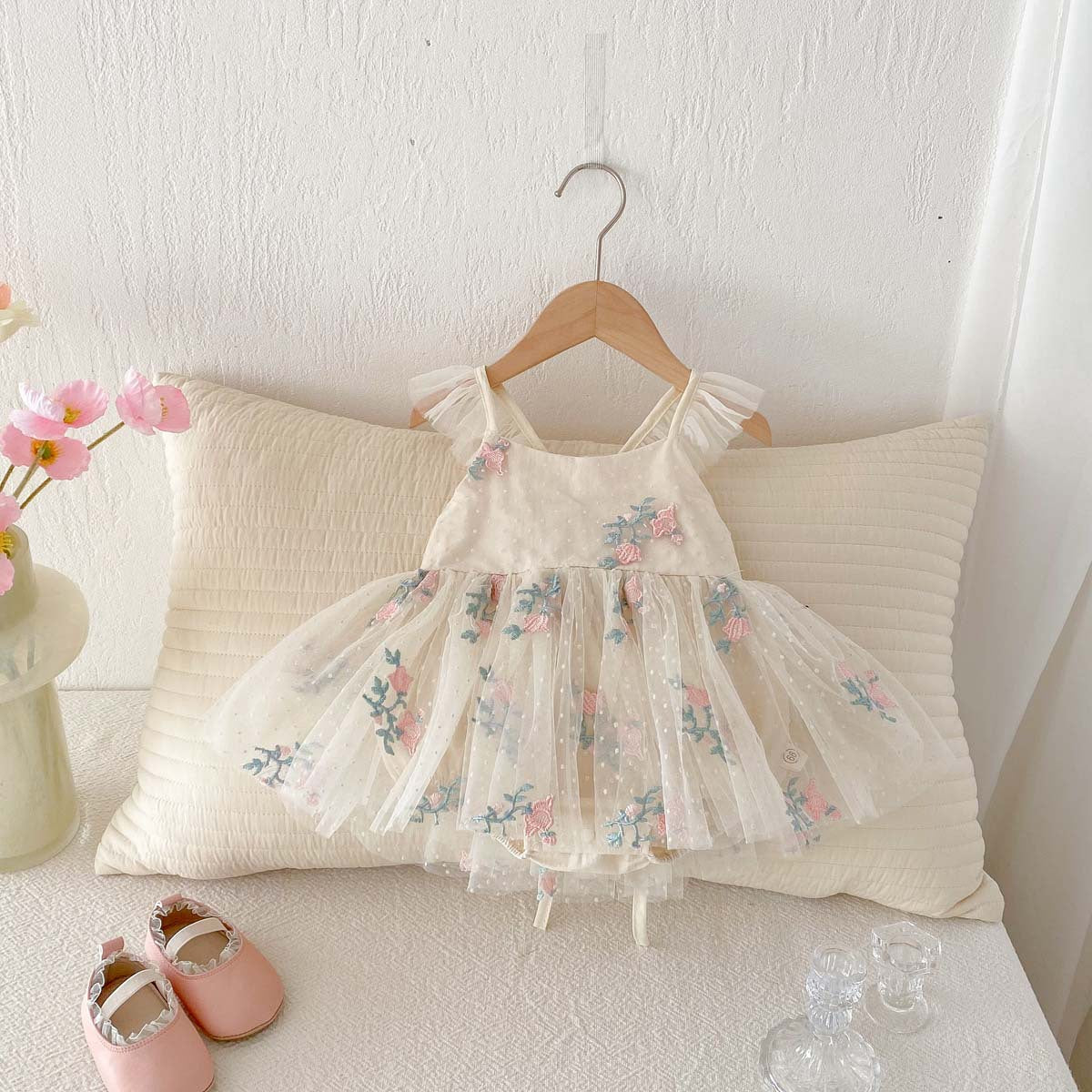 Body de Tul con Flores para Niña