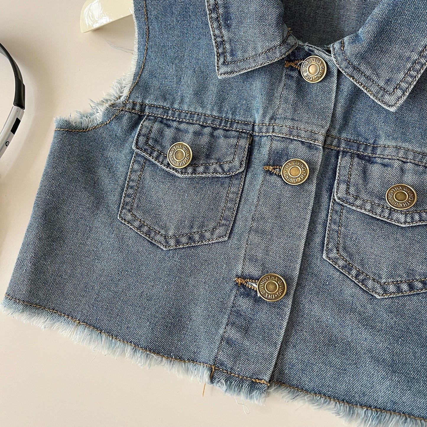 Conjunto Infantil Mujer Bolsillos Vaqueros