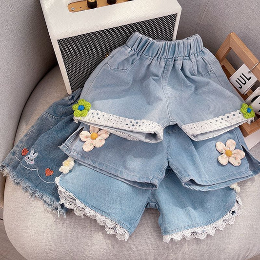 Bermudas  Jeans  Niño Florzinhas
