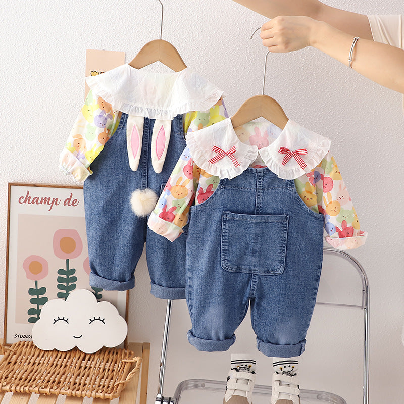 Conjunto de Jeans y Conejito para Niña
