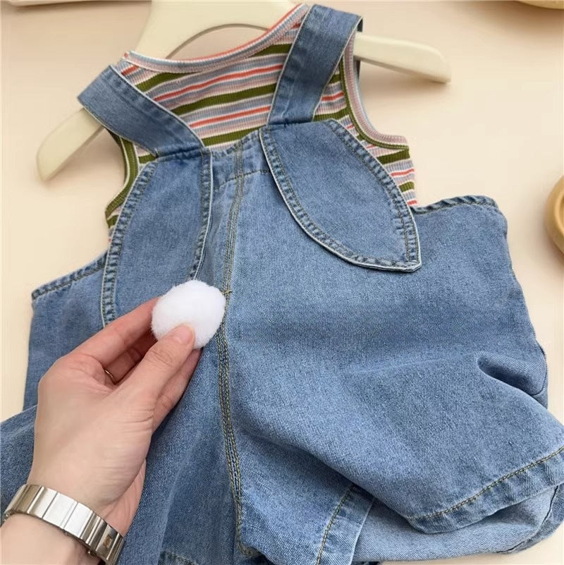 Conjunto Infantil Conejito y Rayas