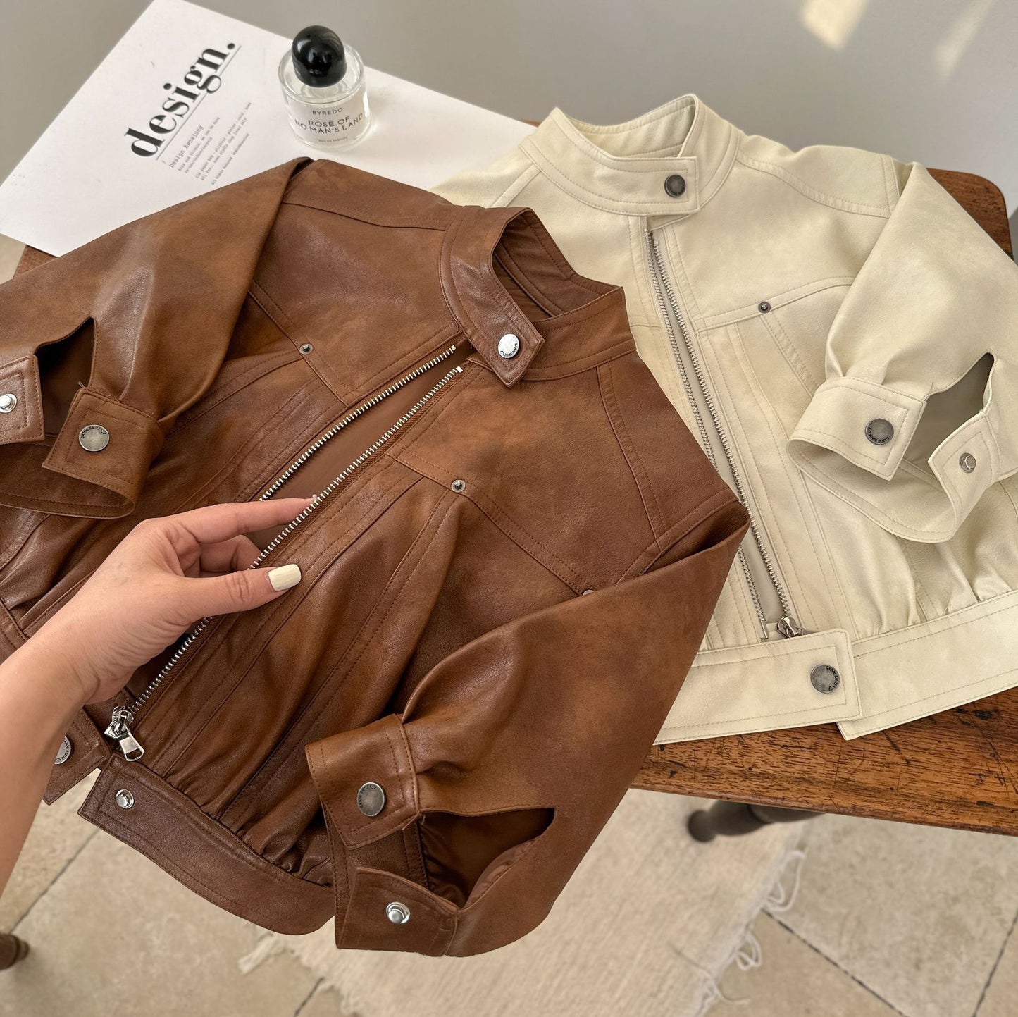 Chaqueta de piel Sintética para Niños con Botones