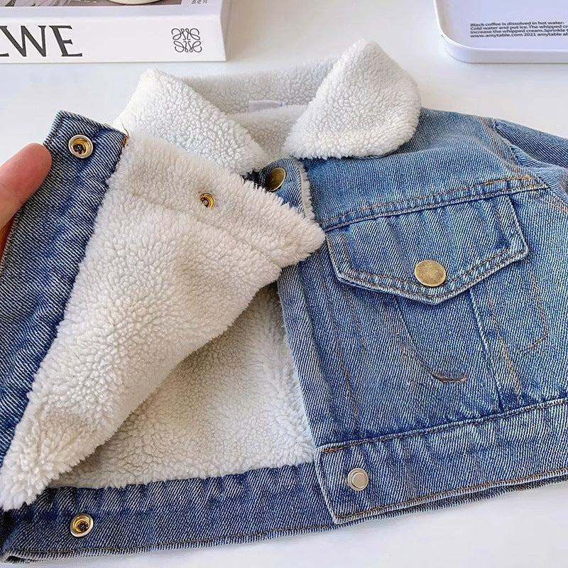 Conjunto Infantil Mujer Botones Jeans