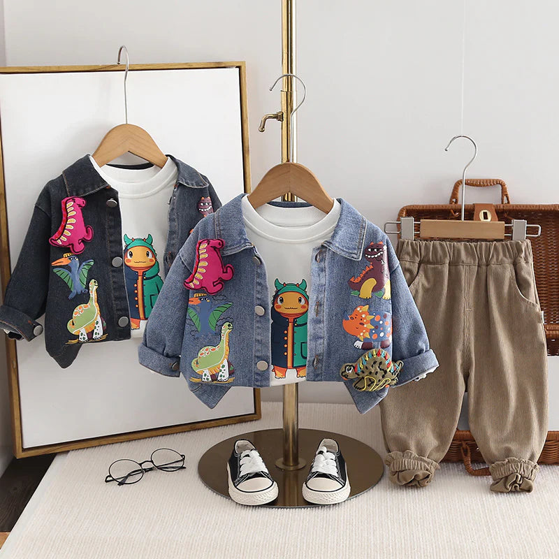 Conjunto de dinosaurios de 3 piezas para niño