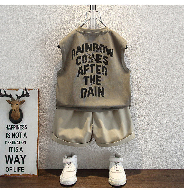 Conjunto Infantil Hombre Coelho Camiseta Sin Mangas