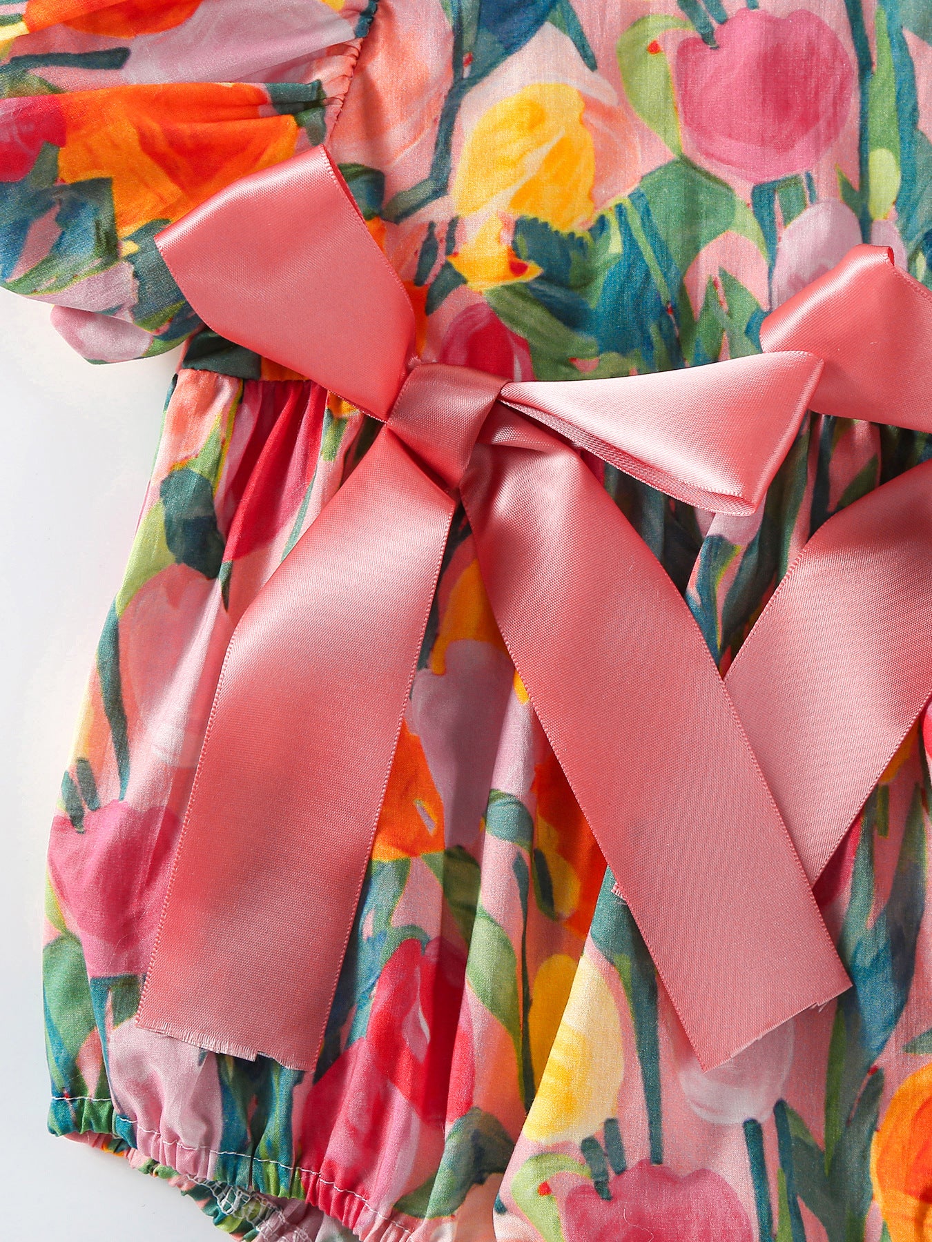 Body Infantil Cordones Florales