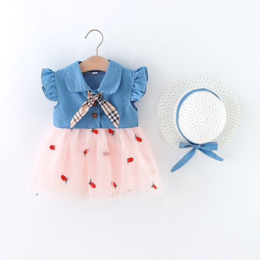 Vestido Infantil Piña y Jeans