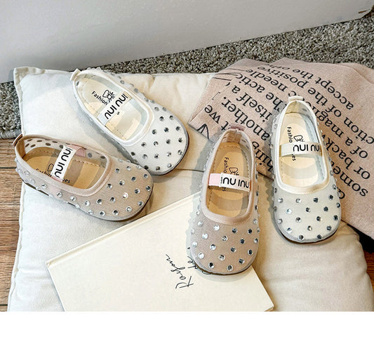 Zapatos para niñas con brillantes diamantes de imitación