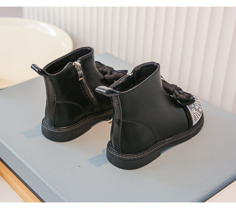 Bota Infantil Cordón Brillante