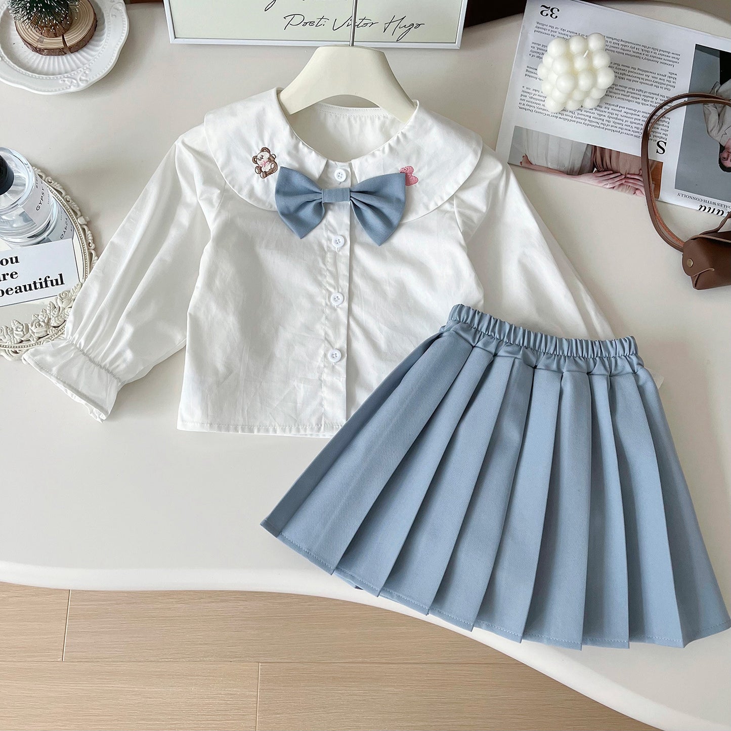 Conjunto Curto Infantil de 3 Peças Para Meninas