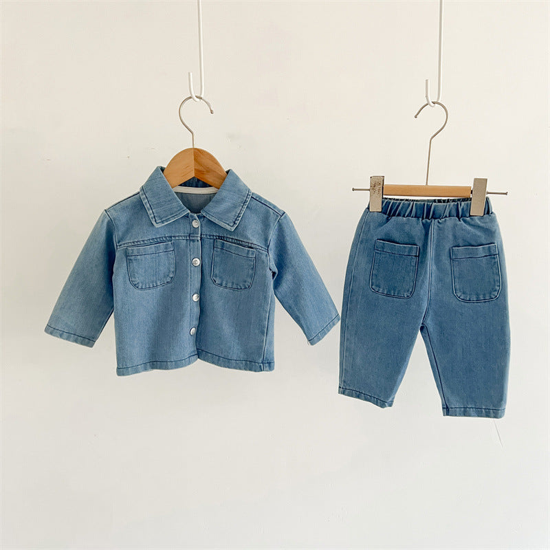 Conjunto Infantil Bolsillos Jeans