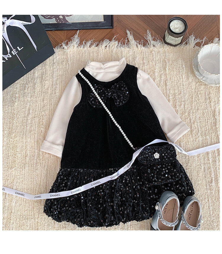 Conjunto Infantil Brillante Invierno/Verano para Niña
