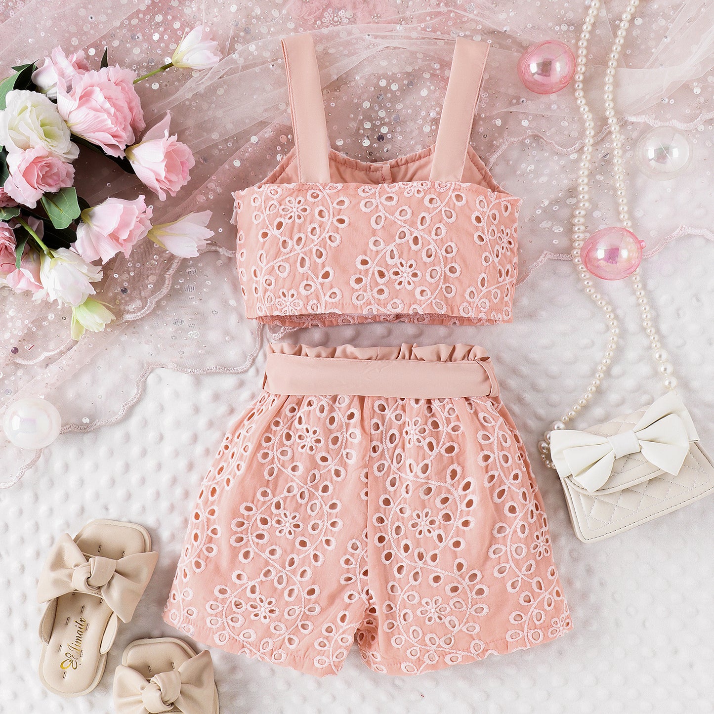 Conjunto Infantil Mujer Lese Rosa