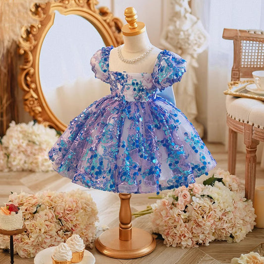 Vestido de Fiesta Infantil de Lentejuelas