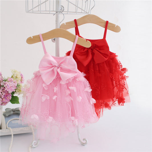 Vestido Infantil de Tul con Encaje